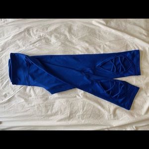 Zella blue cropped athletic leggings